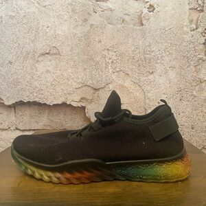 Wanted Affinity Black Stretch Multicoloured Sneakers